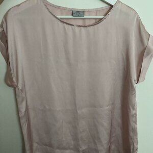 Baby Pink Silk Shirt (M)